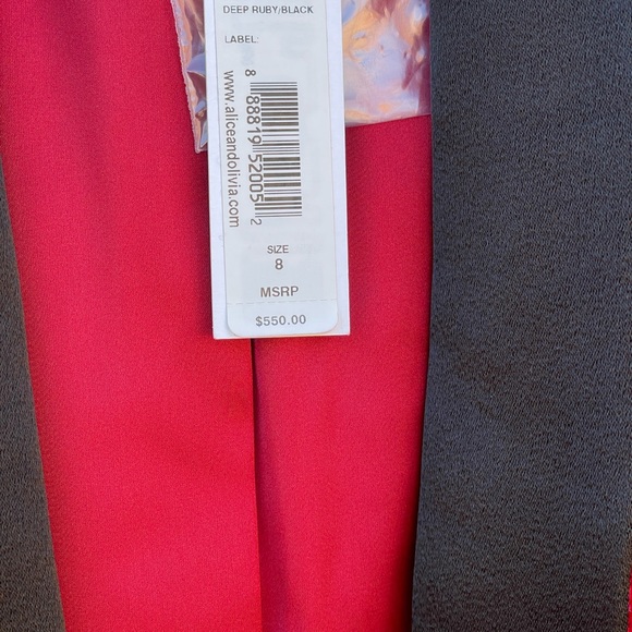 Alice and Olivia Deep Ruby Black Velvet blazer - Picture 4 of 9